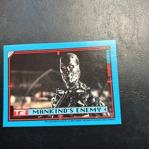 11d T2 Terminator 2  Sticker 1991 Topps #41 Mankind Enemy Puzzle - Picture 1 of 2