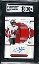 2021 National Treasures SP #71/99 Chris Godwin PATCH Auto SGC 10 / 10 GEM MINT