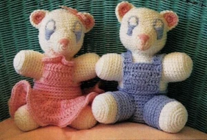 CUTE Brother & Sister Bear Duo/Crochet Pattern INSTRUCTIONS ONLY - Picture 1 of 1