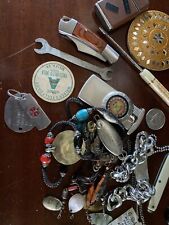 Vintage JUNK DRAWER Metal LOT Craft Knife Lighters Smalls Collectables Trinkets