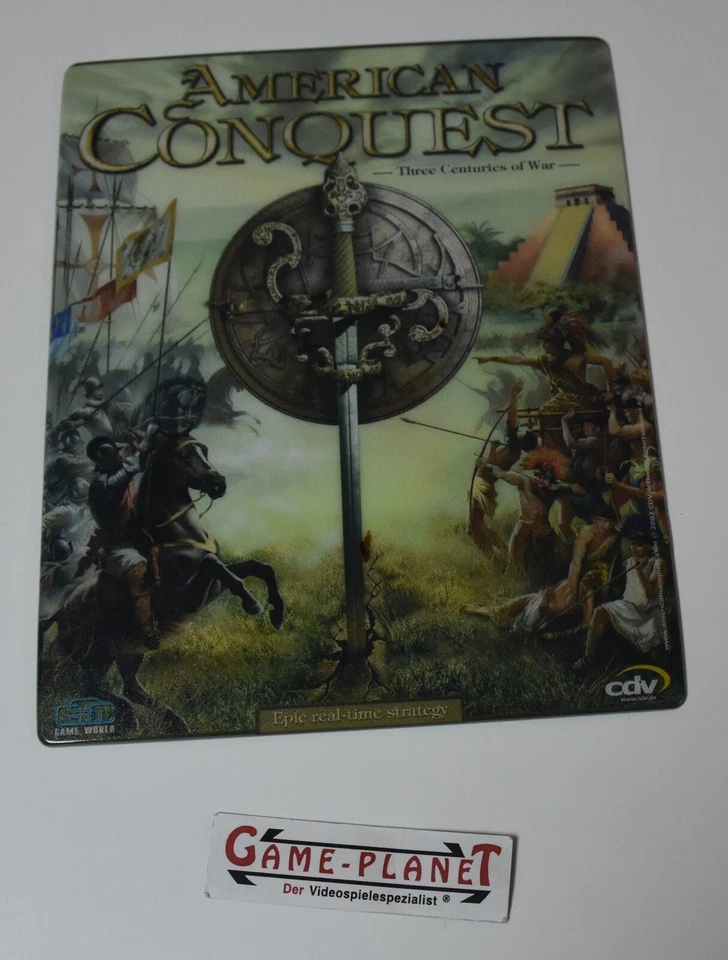 American Conquest Mousepad / Mauspad selten CDV Software 2002 Sammlerstück! PC  - Bild 1 von 1