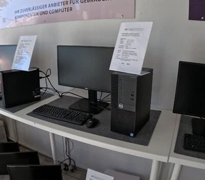 Komplett PC Dell OptiPlex 3050 mit 24Zoll Monitor mit Tastatur und Maus - Bild 1 von 11