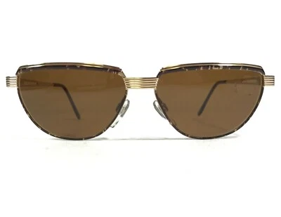 Vintage Vogue Sunglasses VO3040 296 Brown Gold Round with Brown Lenses 56-14-120 - Image 1 of 4