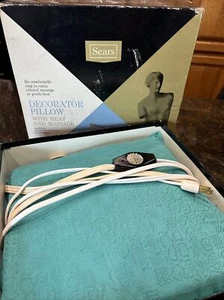 Vintage Edsonart Vibra-Therm Electric Massage & Heat Pillow in Original Box - Picture 1 of 14