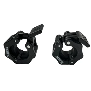 Barbell Clamps BLACK 1" Inch Barbell Collars Quick Release, Locking 1-Pair Clips - Picture 1 of 4