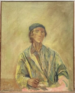 Jose Escolano *1937 Ritratto Espressivo Uomo Spagnolo Pittore Artista In Atelier - Bild 1 von 12