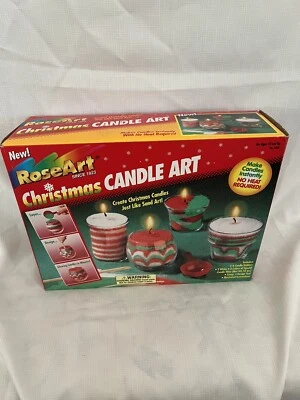Christmas Candle Craft By Rose Art  Vintage Brand New Never Opened - Image 1 of 3