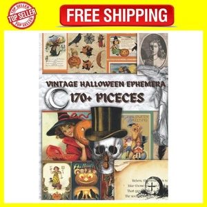 Vintage Halloween Ephemera: 170+ pezzi di illustrazione retrò,... - Foto 1 di 2