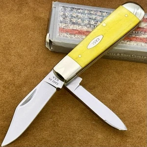✨Case XX USA 5 Dot 1975 Swell End Torpedo Heavy Jack Yellow Synth Knife 3299 1/2 - Picture 1 of 7