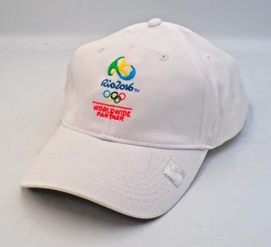 Rio 2016 Olympic Games Hat Coca-Cola Sponsor White Cap Team USA Hologram Tag - Picture 1 of 10