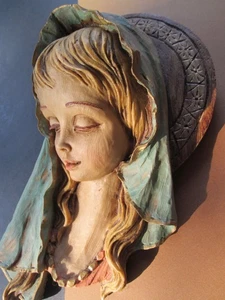 De colección. Placa de pared con cabeza de Virgen Virgen María de R R Italia romana - Imagen 1 de 8