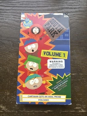 South Park Volume 1 VHS Tape Comedy Central Rhino Home Video Classic Adult Movie - Image 1 of 4
