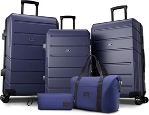 Luggage Sets 5 Piece, Expandable Luggage Sets with Spinner Wheels TSA 28/24/20in - Picture 1 of 53