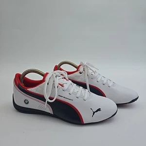 PUMA drift BMW Motorsport cat 6 White Blue Size 5 Uk Eur 38 Trainers - Imagen 1 de 12