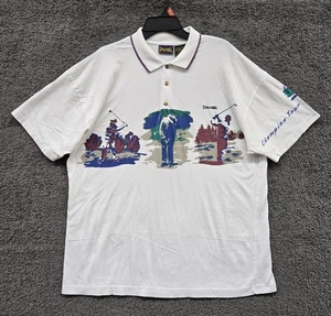 Camisa Spaulding Vintage Para Hombre XL Manga Corta Golf Polo Champion Tour Años 90 90 - Imagen 1 de 14