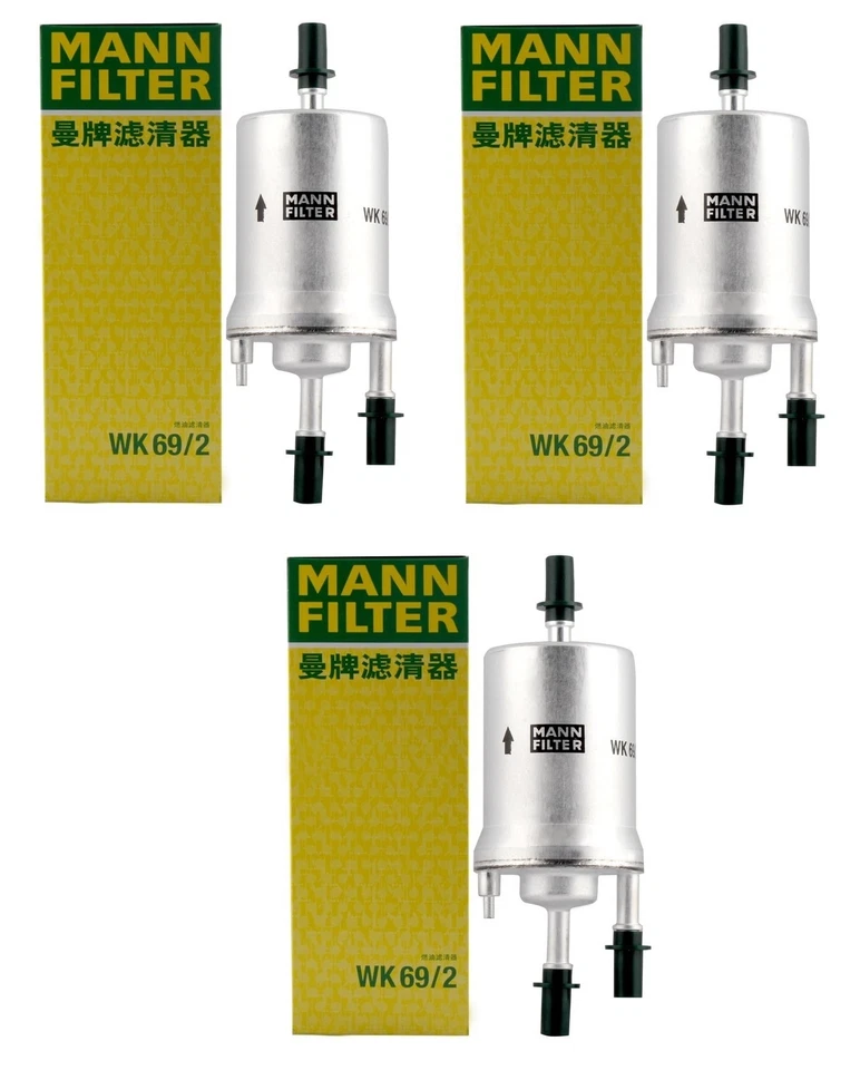 Conjunto de 3 filtros de combustível Mann WK692 para Audi A3 Quattro TT VW Beetle Golf GTI - Imagem 1 de 1