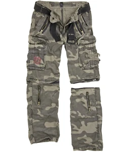 SURPLUS Convertible Camo Trousers Shorts 44"W Royal Traveler Heavy Weight Cargo - Picture 1 of 4