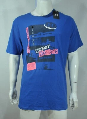 Camiseta Under Armour Para Hombre 2XL Corte Suelto Cuartel General Manga Corta Azul Nueva Con Etiquetas Foto 1 de 4