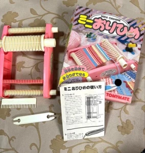 " Mini Orihime " TOMY Weaving loom Vintage Handloom Weaving kit from Japan USED - Picture 1 of 9