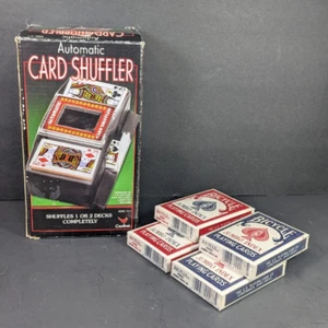 Barajador Automático de Cartas Cardinal Games con 4x Barajas Nuevas (2x Rojo 2x Azul) - Imagen 1 de 7