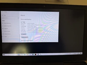 Dell G7 7588 15.6" (256GB SSD, Intel Core i7-8750H, 2.20GHz, 8GB RAM, NVIDIA... - Picture 1 of 11