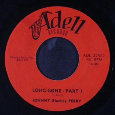 JOHNNY BLUEBOY PERRY: long gone / part 2 ADELL 7" Single 45 RPM - Image 1 of 2