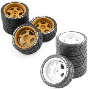4PCS Tyres Drift Wheel Tire For KYOSHO For Tamiya For TT02 For XV01 1/10 RC Car - Picture 1 of 10