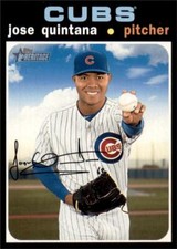 2020 Topps Heritage Base #26 Jose Quintana - Chicago Cubs
