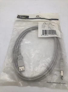 Ziotek USB 2.0 Cable A Male to A Female 6 Feet P/N 13107 Beige Free Ship - Picture 1 of 7