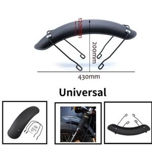 Motor Retro Front Fender Mudguard For Universal Scooter Offroad Cruiser Bobber - Picture 1 of 11