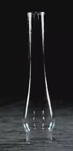 Clear Glass Lamp Chimney, Hurricane Globe 1 1/8 " Diameter Base x 5 1/2 " H - Picture 1 of 1