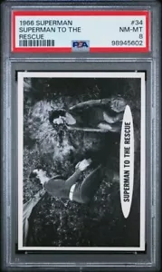 1966 Topps Superman #34 Superman to the Rescue Psa 8 - Picture 1 of 2