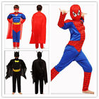 Halloween Spiderman Batman Superman kids Superhero Muscle Fancy Dress Costume