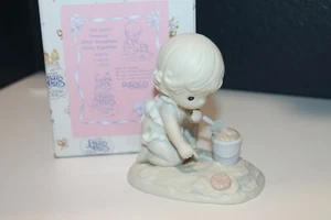 NIB 1993 Precious Moments HIS LITTLE TREASURES sand bucket PM931 members - Picture 1 of 1