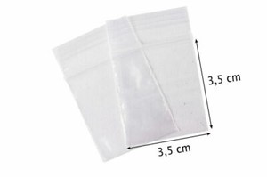 100 x Baggys Tüten Zip Beutel Tütchen mit Druckverschluss Plastik Baggies
