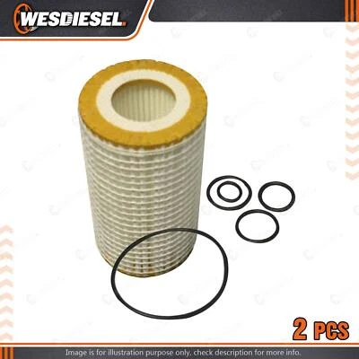 2 Wesfil Oil Filters for Mercedes Benz SL320 SL 350 500 55 R129 R230 SLK280 R171 - image 1 of 2