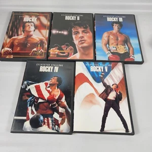 The Rocky Anthology (DVD, 2001, 5-Disc Set) Sylvester Stallone I II III IV V - Imagen 1 de 6