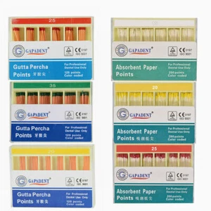 Dental Endodontic Gutta Percha Points/Absorbent Paper Points/Obturating 52 Type - Picture 1 of 169