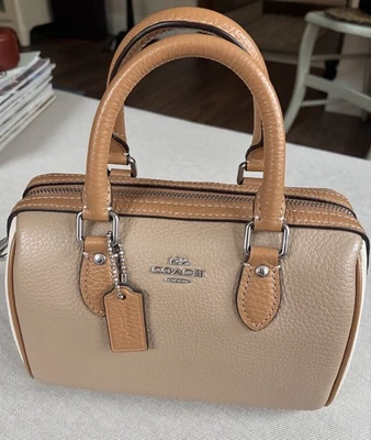 Coach Leather Mini Rowan Satchel Crossbody - Image 1 of 4