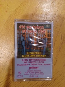 LOS INVASORES DE NUEVO LEON Preguntando/Dejame Verte Llorando SEALED CASS TAPE - Picture 1 of 3