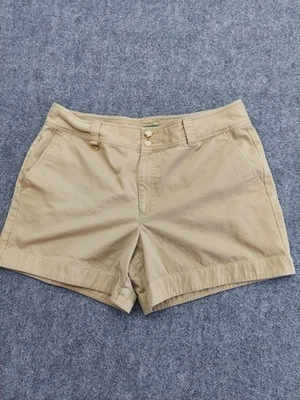 Pantalones Cortos Lauren Ralph Lauren Para Mujer 16 Caqui Beige Informal Algodón Bolsillos Anillo en D Foto 1 de 4