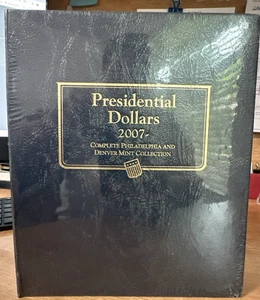 Whitman Classic Coin Album 2227 Presidential Dollar $1 2007-2016 P&D Mint Book - Picture 1 of 3