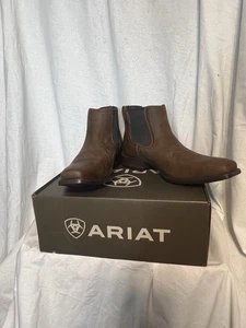 #8381. Ariat Booker Ultra Square Toe Western Leder Stiefel. Größe 11,5D. Neu mit Karton - Bild 1 von 19