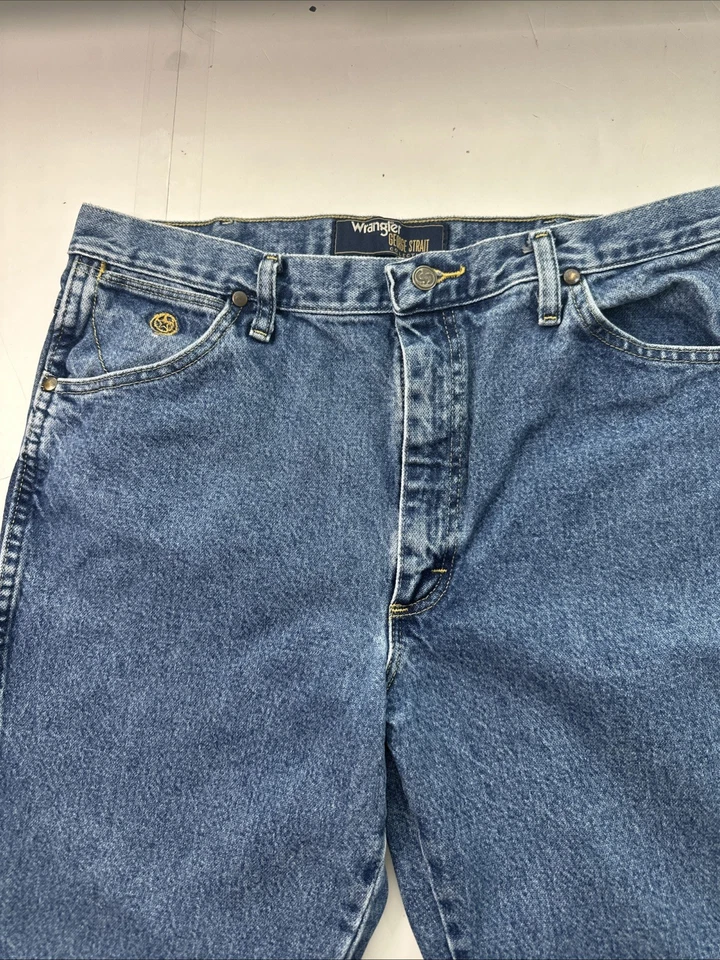 Wrangler George Strait коллекции мужские джинсы Western джинсовой ткани синий 36 X 34 #652 - Изображение 1 из 4