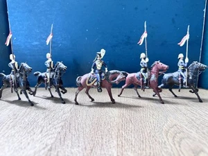 Britains: Rare Early Set 81 - 17th Lancers. Pre War c1905. Unboxed - Picture 1 of 8