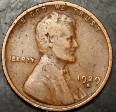 1929-D (FILLED MINT MARK) LINCOLN WHEAT CENT!  "VERY COLLECTIBLE"  *WOW*(#77.00) Cover