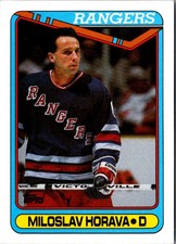 1990 Topps Miloslav Horava #337 New York Rangers Hockey Card