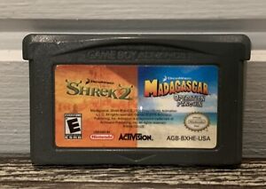 Shrek 2 and Madagascar: Operation Penguin 2 in 1 Fun Pack Game Boy Advance Gba