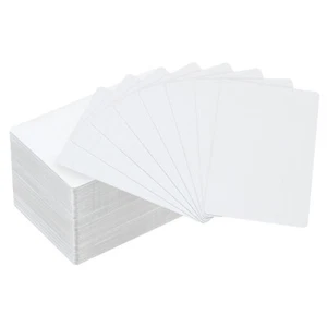 100pcs 0.45mm Metal Business Cards Blank Aluminum Name Cards White - Picture 1 of 7