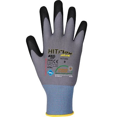 12 Paar Arbeitshandschuhe Mikroschaum Handschuhe Asatex Hit Flex Gr. 7 -3291-7